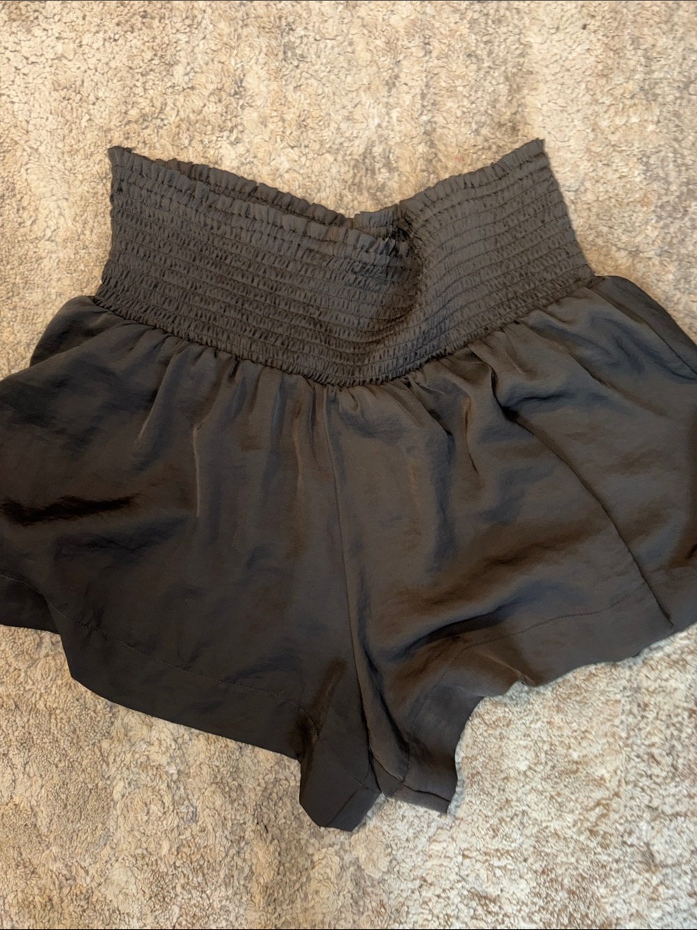 3/$20! Offers open! Women’s TCEC High-Waist Smocked Shorts satin flowy